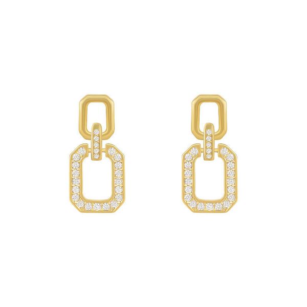 

luxury simple cold wind earring 2021 new fashion earring female 925 silver needle earring korean temperament online celebrity, Golden;silver