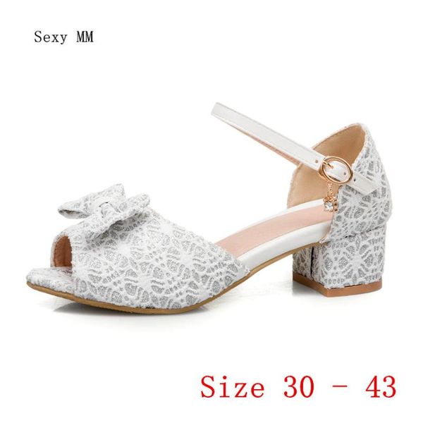 

dress shoes summer pumps women peep toe high heels party wedding sandals woman heel small plus size 30 31 32 33 - 40 41 42 43, Black
