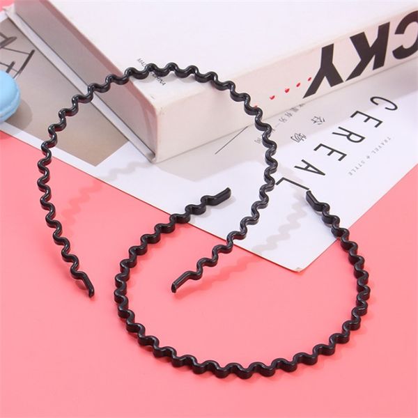 

wavy hairband korean versatile headband simple trinket, Silver