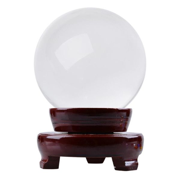 

novelty items 80mm crystal pography prop meditation juggling glass sphere display