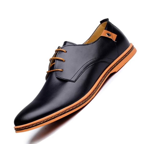 Scarpe eleganti Drop 2021 Scarpe casual da uomo in pelle Moda Punta tonda Comode da ufficio Taglie forti 39-46