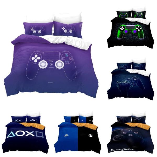 

bedding sets 2021 gamer print game handle duvet cover pillowcase 2/3pcs luxury