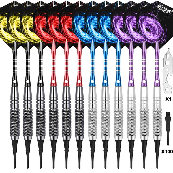 

darts cyeelife 12 piece electronic dart set boxed steel