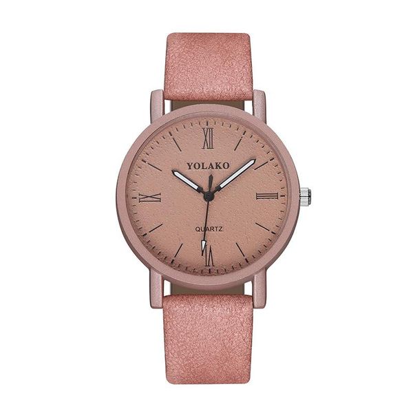

wristwatches yolako frosted surface women watches simple retro ladies watch for quartz wristwatch female clock relogio feminino relojes, Slivery;brown