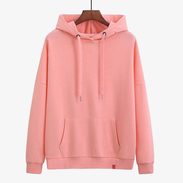 

women's hoodies & sweatshirts long sleeve hooded oversized hoodie pink sweet print female sweatshirt women 2xl 3xl ladies pullovers sp, Black