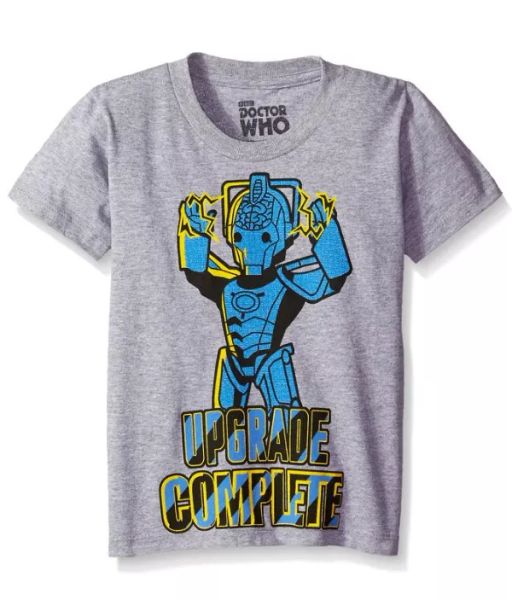 

Kids Youth DR. WHO DOCTOR WHO UPGRADE COMPLETE T-Shirt NWT Licensed & Official, White;black