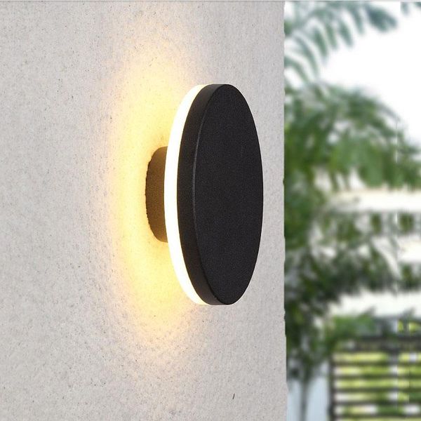 

outdoor wall lamps ultra-thin led waterproof lamp, round lamp