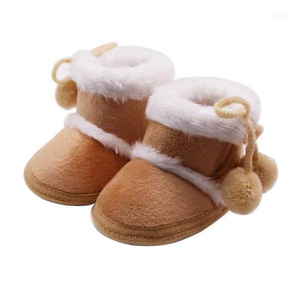 

first walkers infant baby boys girls winter warm shoes born toddler cashmere plush boots nursling crib prewalker 0-18m a3011