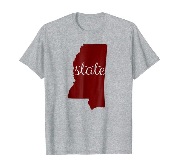 

Mississippi State Shirt: State Lover Outline Fan Tee Unisex, Mainly pictures