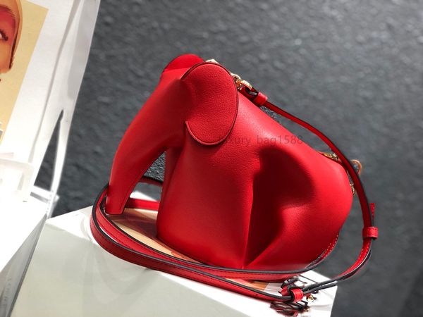 

2021 light luxury fashion designer bag soft cowhide small elephant cross-body bag handmade cross-body art bag