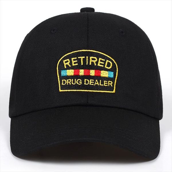 

retired drug dealer hat dad cotton baseball cap style low profile golf hats men women snapback hip hop garros, Blue;gray