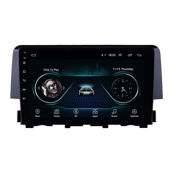 Android 2Din Car DVD Radio Stereo Видеоплеер для Honda Civic-2016 Поддержка Carplay DVR OBD Камера заднего вида SWC WiFi