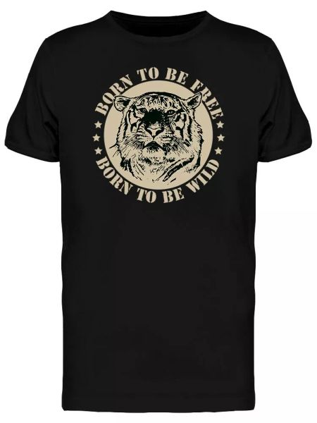 

retro born to be men's tee -image by shutterstock, White;black