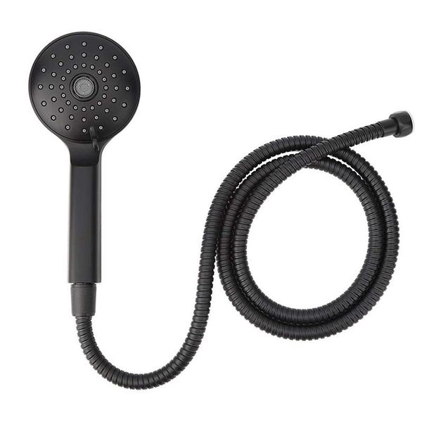 

liquid soap dispenser handheld shower head high pressure water-saving black with 1.5m super long hose