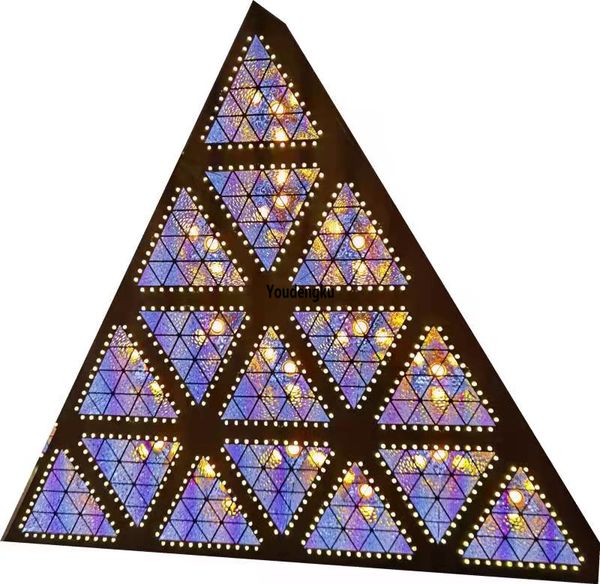 16x30W + 528x0,2W RGB Bühne Event Club Konzert Disco DMX RGB LED Blinder Dreieck Matrix Licht