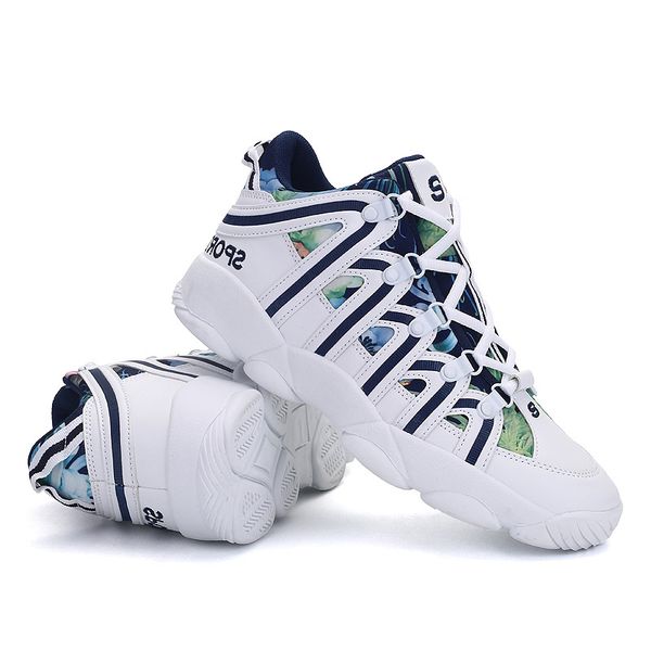 

cross-border men womens trainer sport size running shoes high-men's four seasons casual sneakers white thick sole shoe couples code: 35, White;red