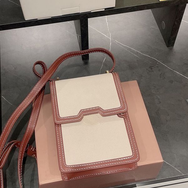 

shoulder bags designers waist mini phone bag crossbody luxury purse canvas genuine leather high-quality fashion brand classic retro size 18*