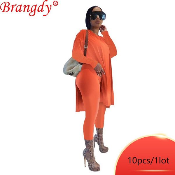 

women's two piece pants wholesale items bulk lots loose maxi pant sets set womens long sleeve outfits tracksuit clothing b7301, White