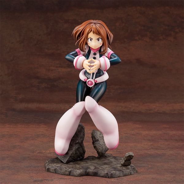 Meu herói academia artfx j ochaco uraraka pvc ação figura anime figura modelo brinquedos collectible boneca presente x0503