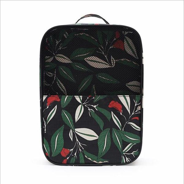 

duffel bags shushiruo shoes storage travel bag floral printing portable women's tote organizer pouch pocket packing zipper