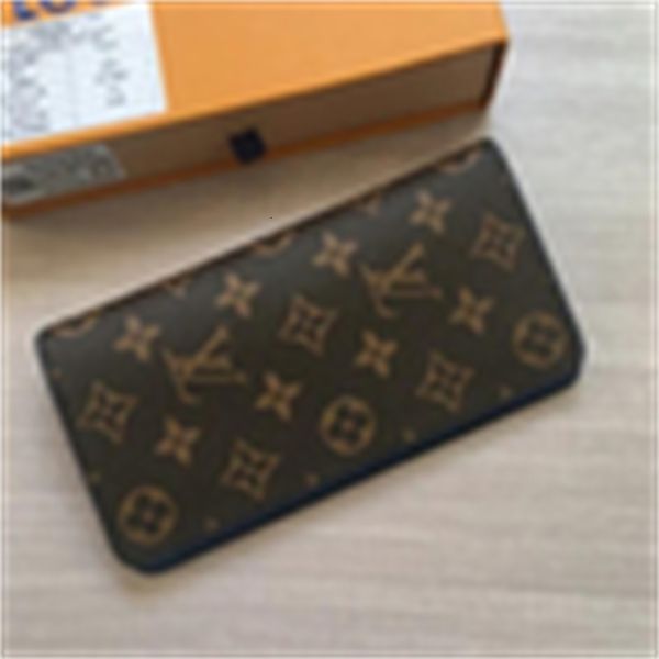 

fashion pouches brand leather wallets designer style men's luxury men real n63506 long brazza chain wallet wallet key card sports holde, Red;black