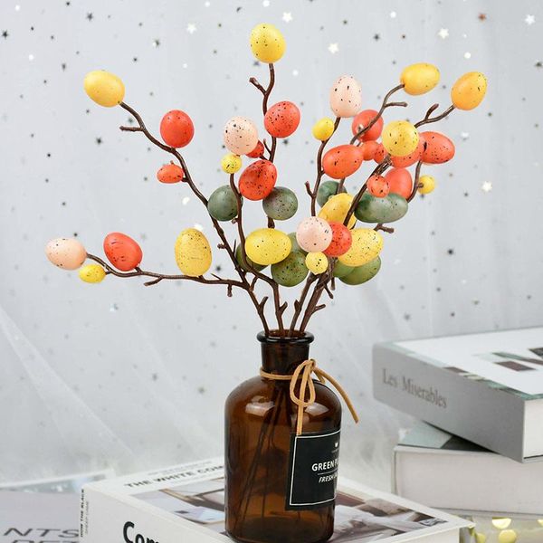 

easter eggs tree creative artificial plant branch spring party decoration home garden ornaments supplies
