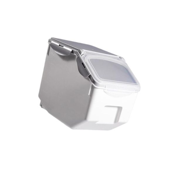 

storage bottles & jars household rice bucket cylinder sealed moistureproof flour organizer multi-functional box (size