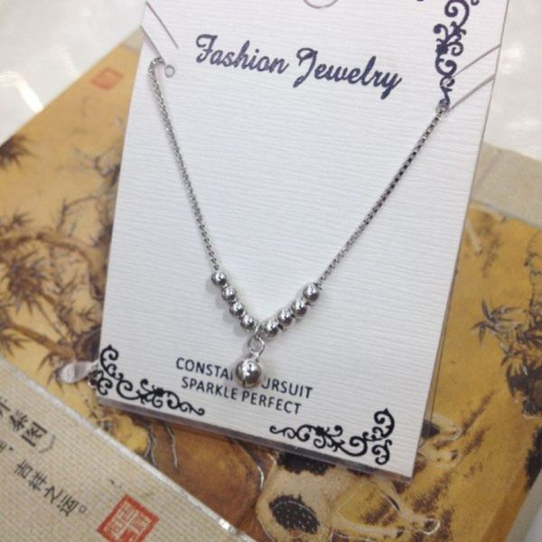 

s925 sterling silver women's korean version personality fashion call of andes bell temperament simple anklet, Red;blue