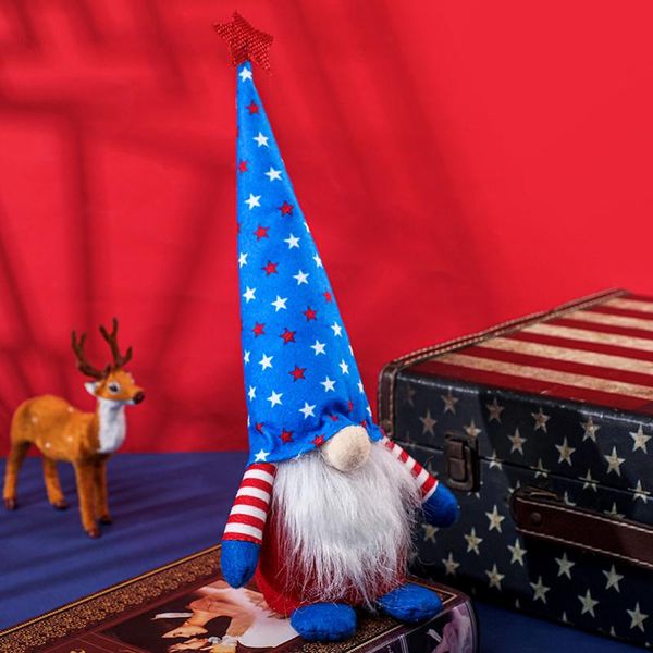 

creatives independence day rudolph plush doll for american decoration- party favor