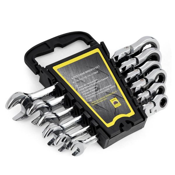 

- 17mm flexible head ratchet wrench dual-use gear spanners hand tools