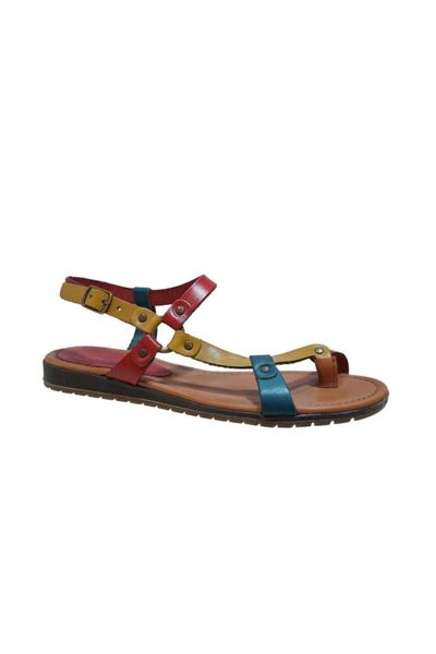 

sandals multi-color genuine leather women 's 087.1460, Black