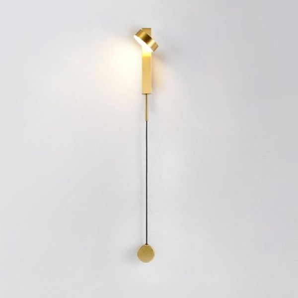 

wall lamp nordic modern minimalist light luxury simple copper led bedside bedroom living room decorative decor