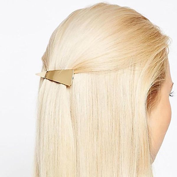 

hair clips & barrettes jewelry boho style gold-color silver color geometric triangle coming hairwear accessories for women, Golden;silver