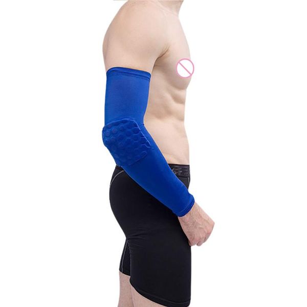 

elbow & knee pads 2021 honeycomb support brace tennis basketball sleeve crashproof arm pad #nn0312, Black;gray
