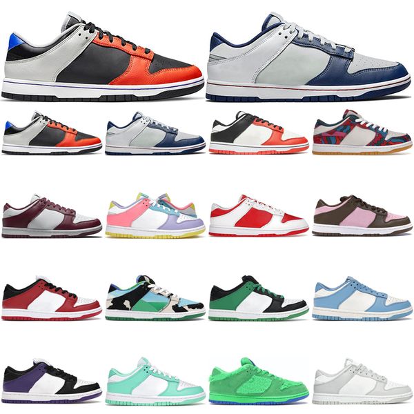 

2021 men women shoes low sneakers white black grey fog unc coast green glow syracuse chunky duny michigan state mens casual jogging walking