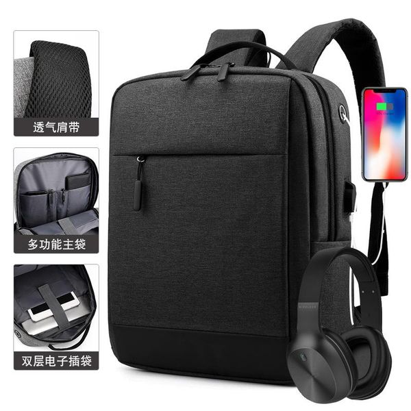 

backpack 2021 men's usb charging lapbag outdoor business leisure student travel