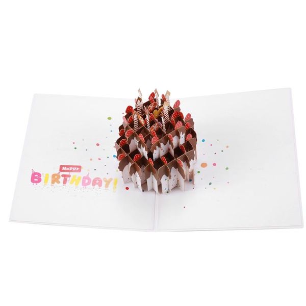 

greeting cards 3d up dream cake card christmas birthday year invitation