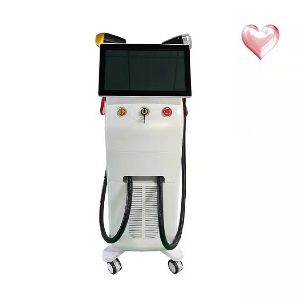 

3 wavelength 808 755 1064 handle diode laser hair removal machine, Black