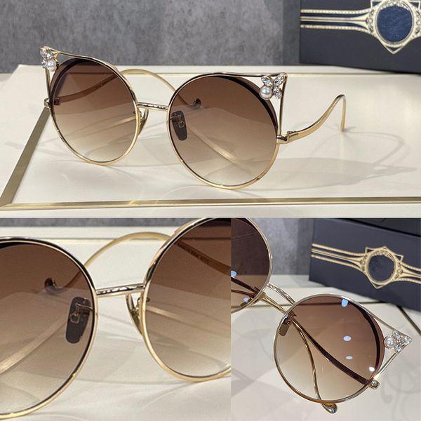 

summer sunglasses for women m-nine cat eye style anti-ultraviolet retro plate round full frame fashion eyeglasses random box, White;black