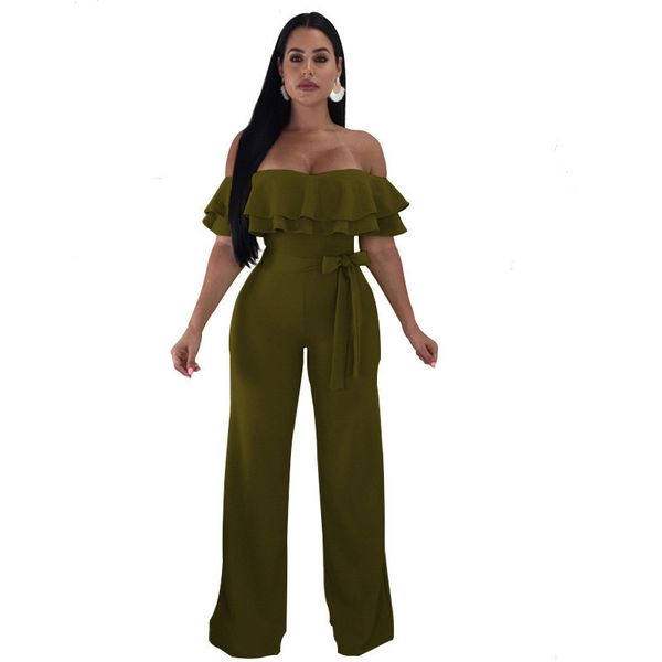 

clothing strapless summer womens jumpsuits solid color off shoulder skinny ladies rompers casual breathable female, Black;white
