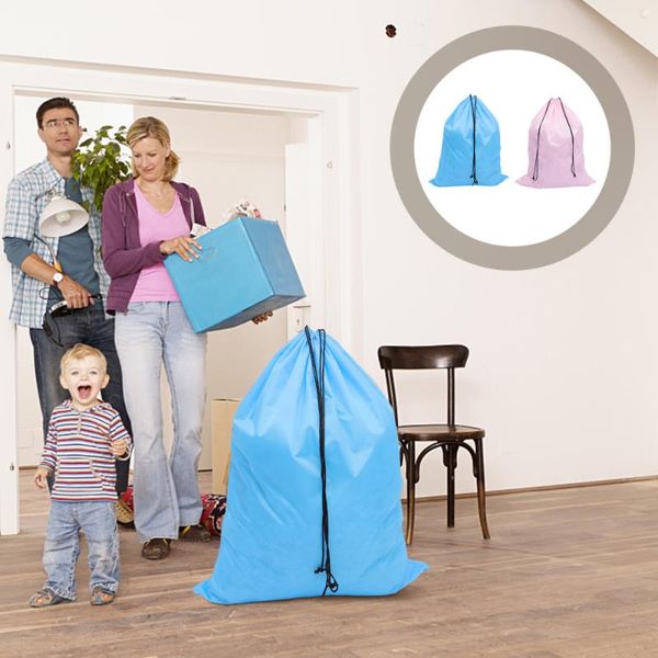 

2pcs high capacity drawstring bags storage for doll (sky blue,)