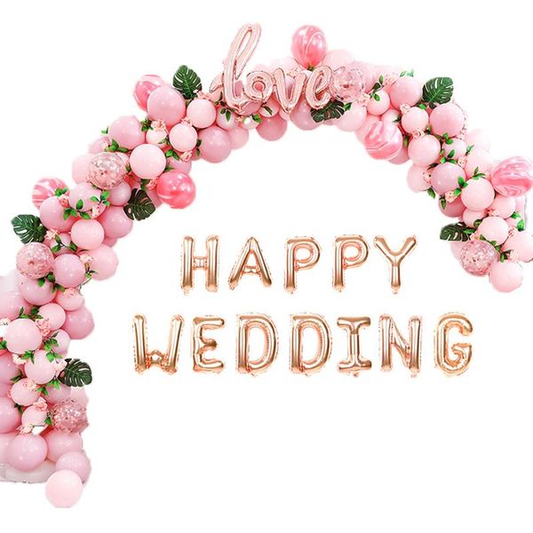 

party decoration 1set heart white latex balloons happy weddiing love foil balloon bride mariage wedding decor valentine's day event sup