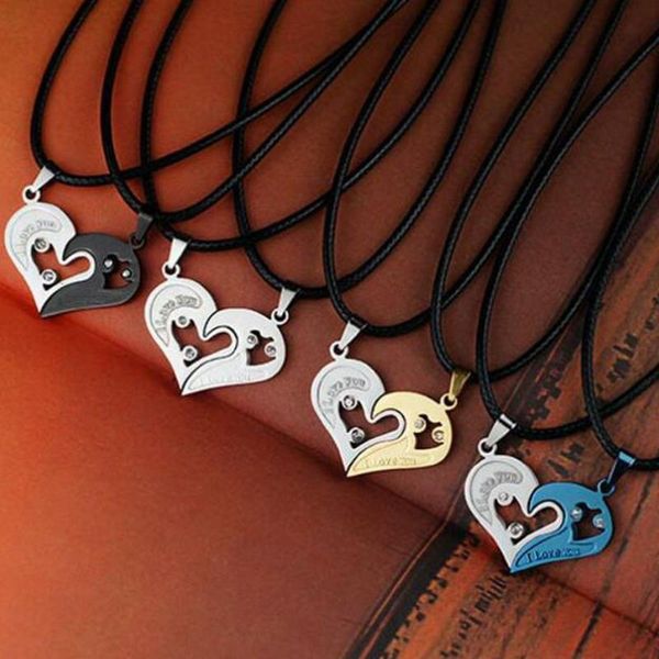 

pendant necklaces love couples necklace heart-shaped valentine's day, Silver
