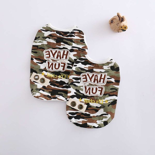 

the dog clothes spring and summer casual pet clothes cotton elastic dog vest