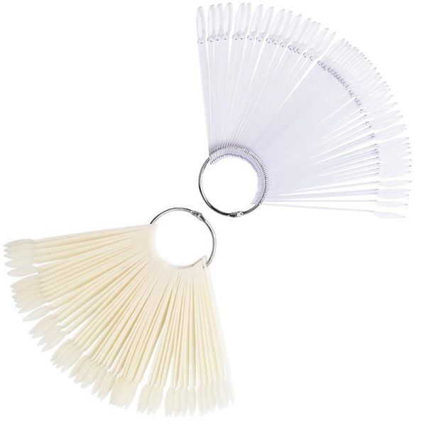 

nail art kits 1 set tips clear full fan finger card practice tool portable ldo99