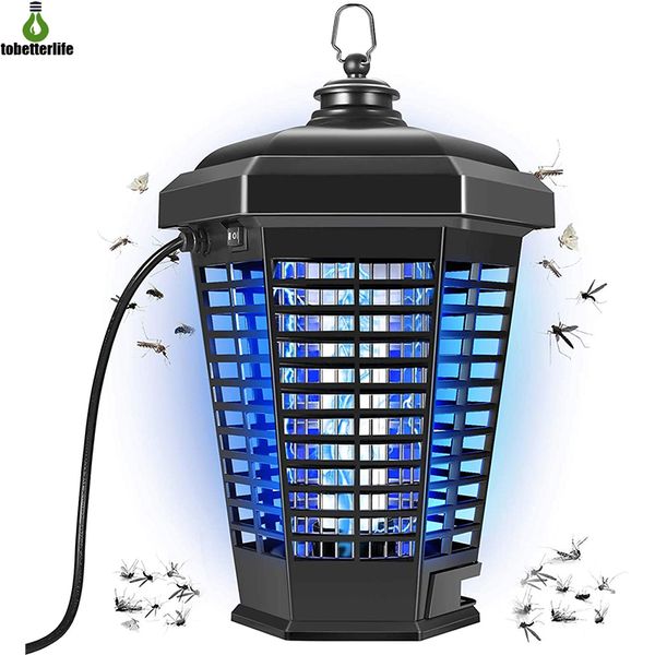 Bug Zapper Mosquito Lamp 18w 4200V Poderoso mosquito elétrico mosquitos elétricos insetos fly armadilha impermeável para pátio quintal home