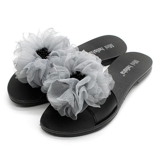 

slippers beach children floral women home shoes kids fashion casual flip-flops sandals summer comfortable sandals@3, Black