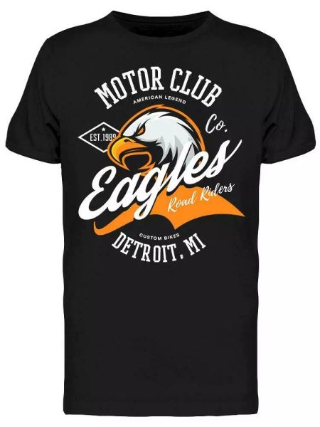 

motor cliub detroit tee men's -image by shutterstock, White;black