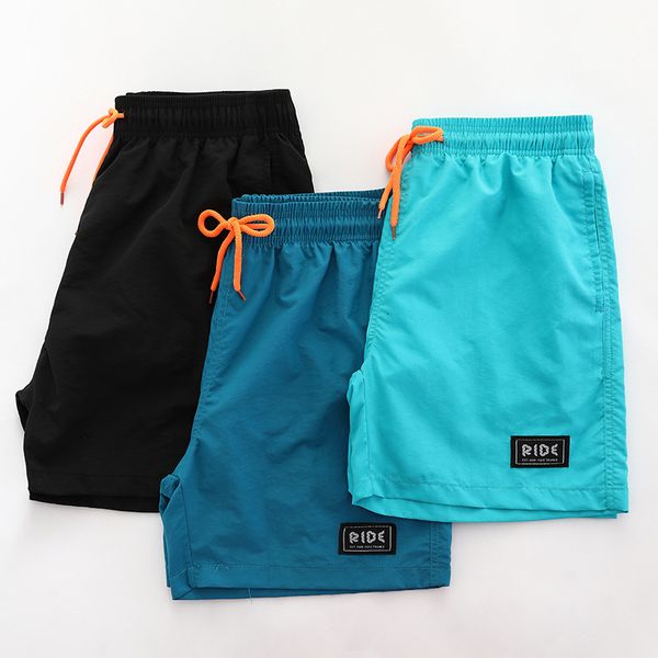 

swimming trunks men' new large men' flat angle swimming trunks loose professional fast dry swimming pants, Red;black
