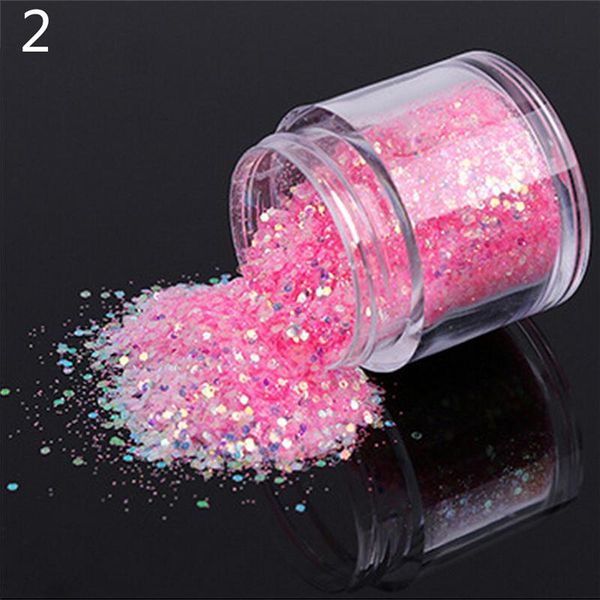 

nail art kits 10ml mixed glitter powder champagne gold silver sequins super makeup